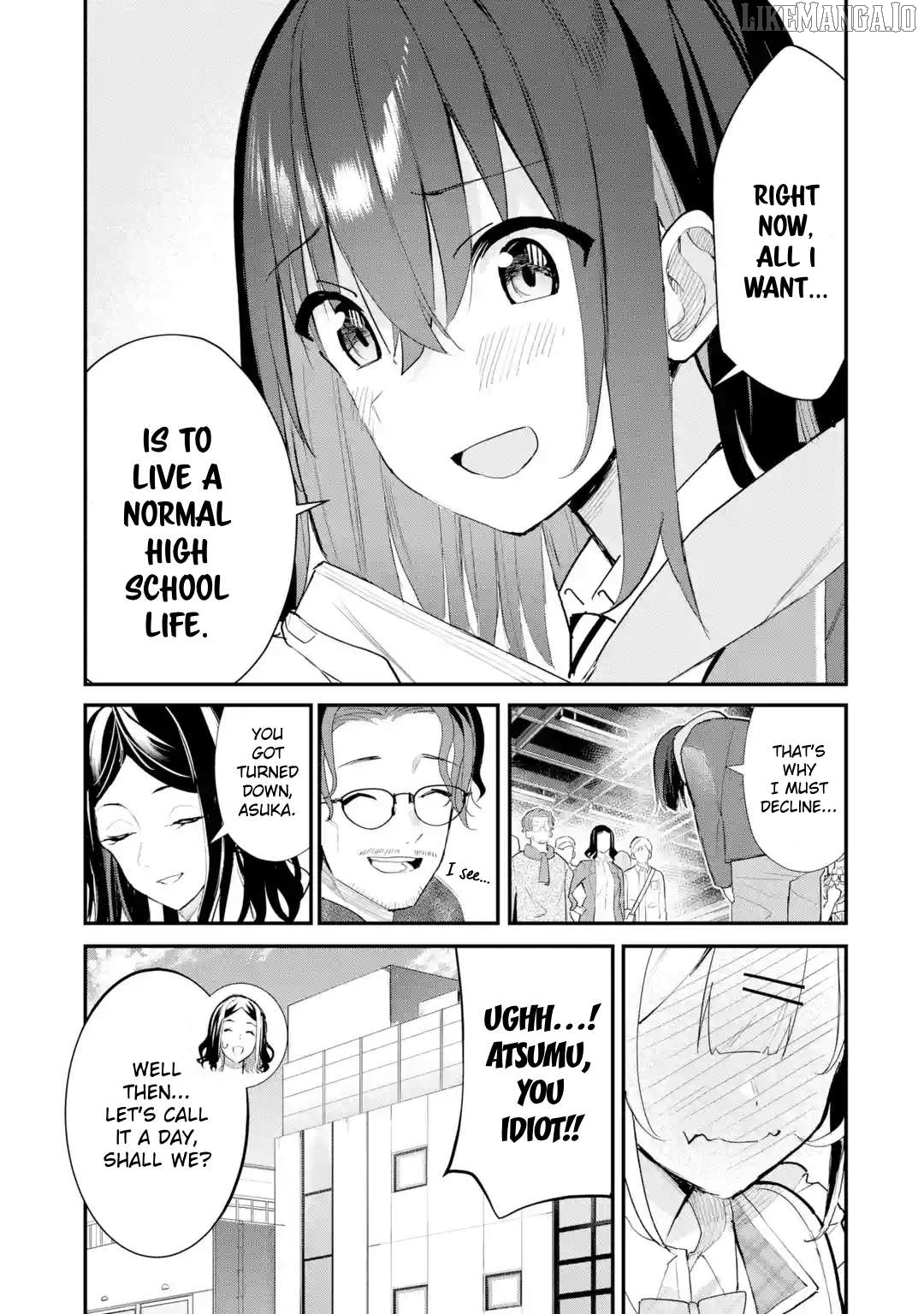 Urakata de Support Shiteta Geinou Ikka wo Tsuihousareta Boku wa, Futsuu no Seishun wo Ouka Shitai. Chapter 13 - page 21