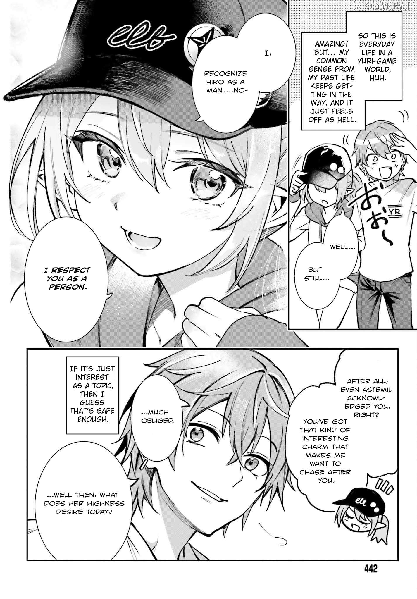 Danshi Kinsei Game Sekai de Ore ga Yarubeki Yuiitsu no Koto - Yuri no Ma ni Hasamaru Otoko to Shite Tensei shite shimaimashita Chapter 7 - page 6