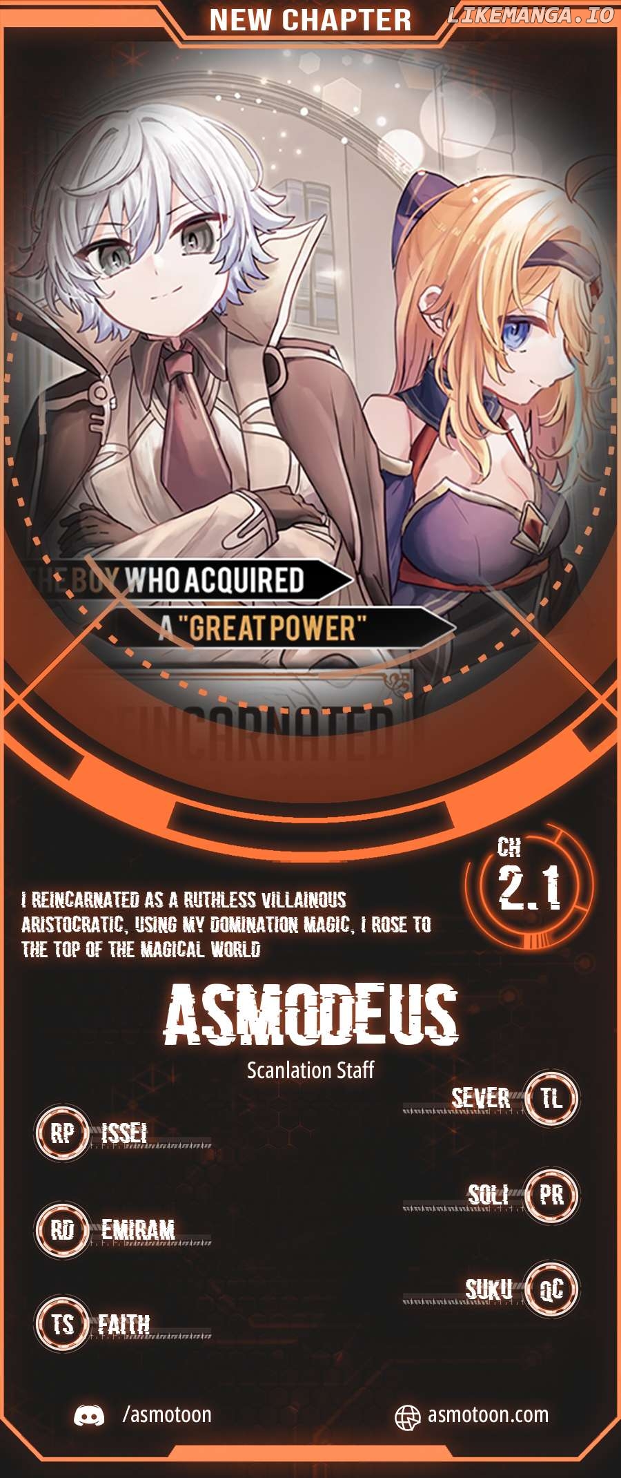 I Reincarnated as a Ruthless Villainous Aristocratic, using my Domination Magic, I Rose to the top of the Magical World Chapter 2.1 - page 1