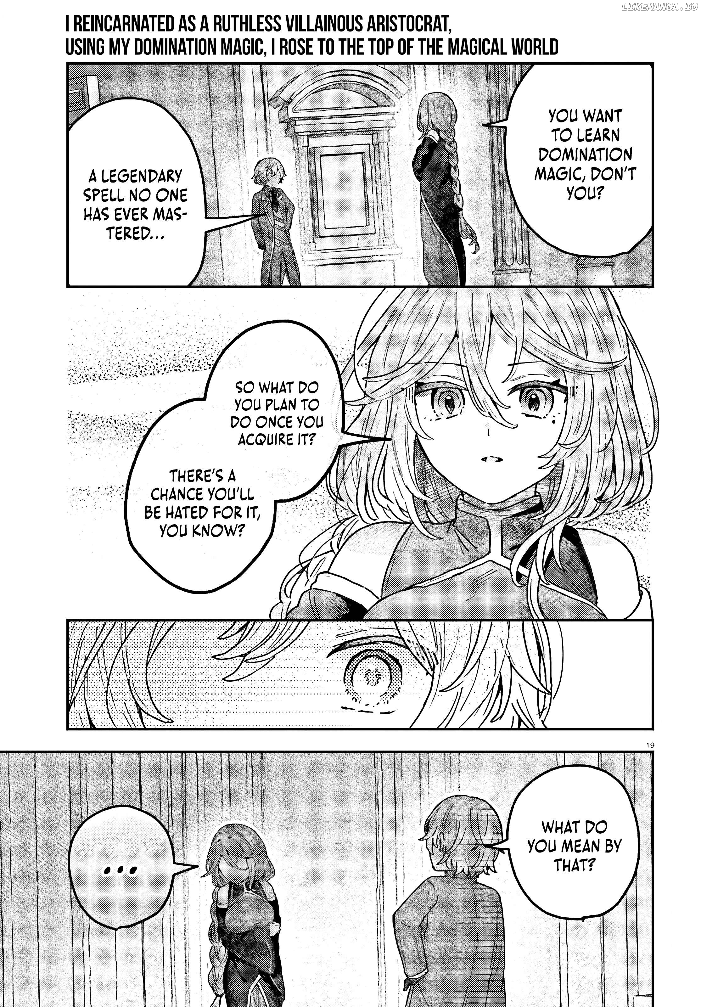 I Reincarnated as a Ruthless Villainous Aristocratic, using my Domination Magic, I Rose to the top of the Magical World Chapter 3.2 - page 6