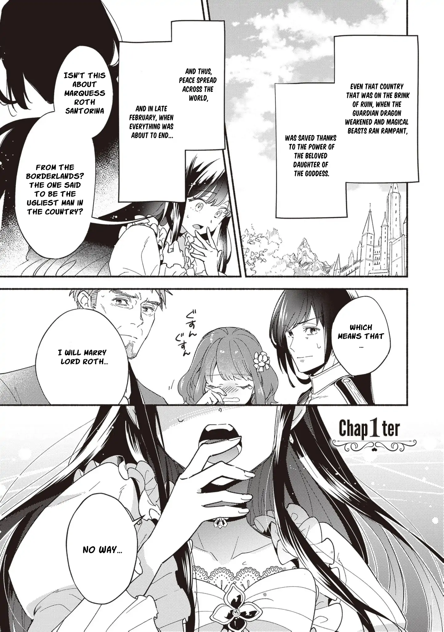 The Alleged Villainess Is to Be Married Off to the Ugliest Man in the Kingdom Chapter 1 - page 6