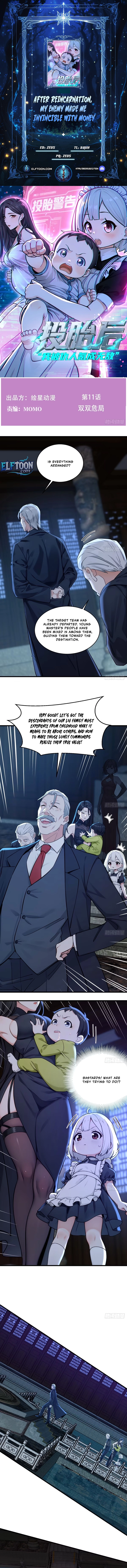 After Reincarnation, My Enemy Made Me Invincible with Money Chapter 11 - page 1