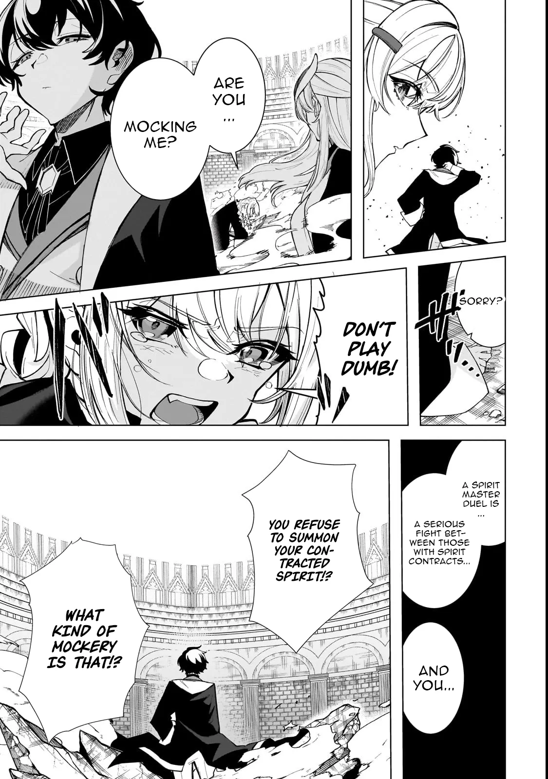 Spirit Master Who is Thought to be Hiding His True Ability is Actually Always Fighting Very Seriously Chapter 1 - page 16