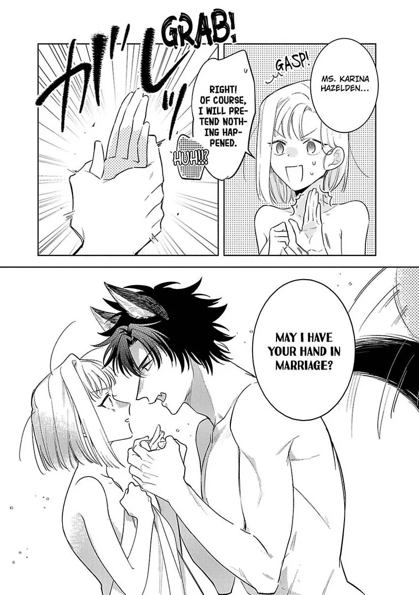 Ookami Kishi-sama ga Watashi wo Sukisugite Sotobori wo Umete Kimasu!? - Dekasegi Reijou Kekkon Monogatari Chapter 2 - page 27