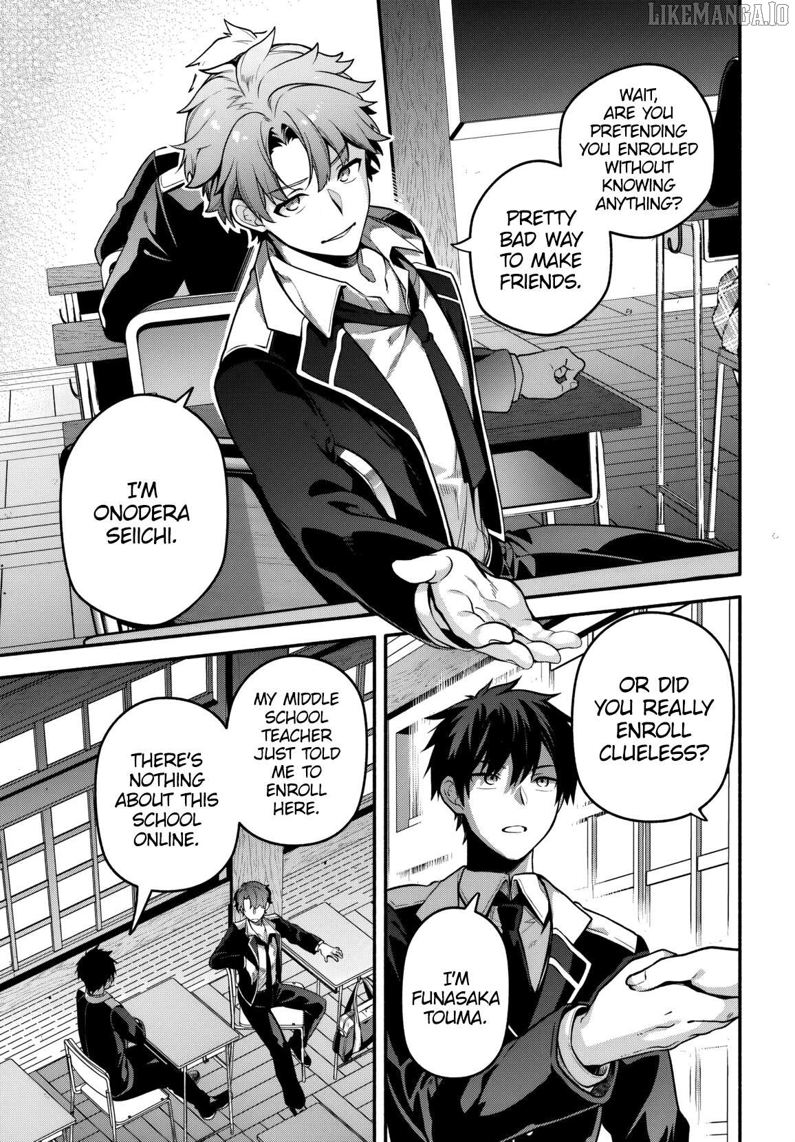 Haisukuuru Hakku ando Surasshu Chapter 1.2 - page 9
