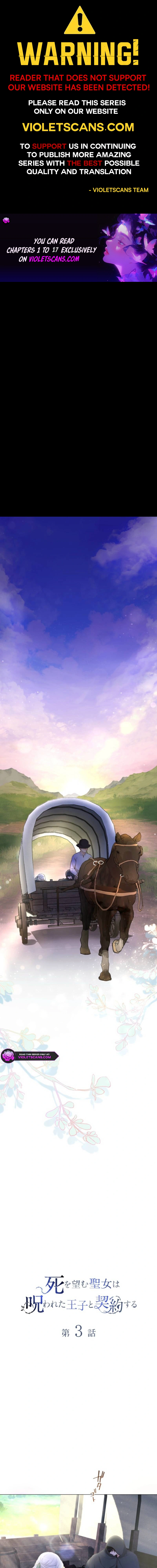 The Saint Who Longs for Death Made a Contract with the Cursed Prince Chapter 3 - page 1
