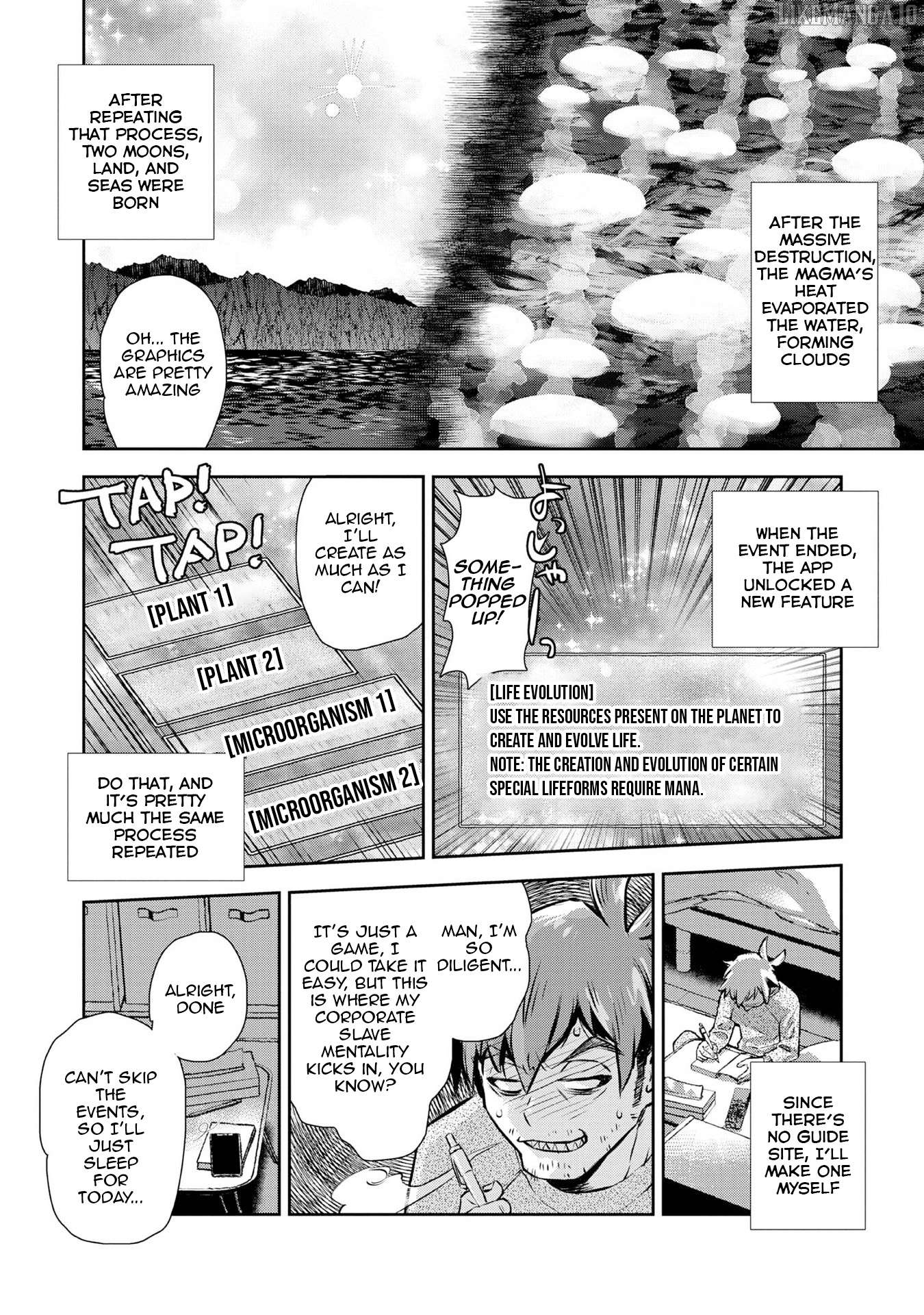 Isekai Souzou no Susume: Smartphone App de Wakusei wo Tsukutte Shimatta Ore wa Kami to Nari Sekai wo Meguru Chapter 1 - page 13