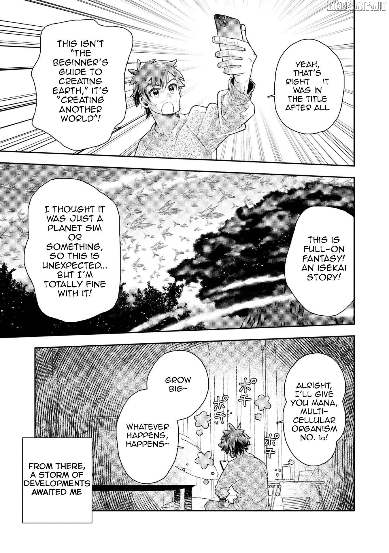 Isekai Souzou no Susume: Smartphone App de Wakusei wo Tsukutte Shimatta Ore wa Kami to Nari Sekai wo Meguru Chapter 1 - page 18