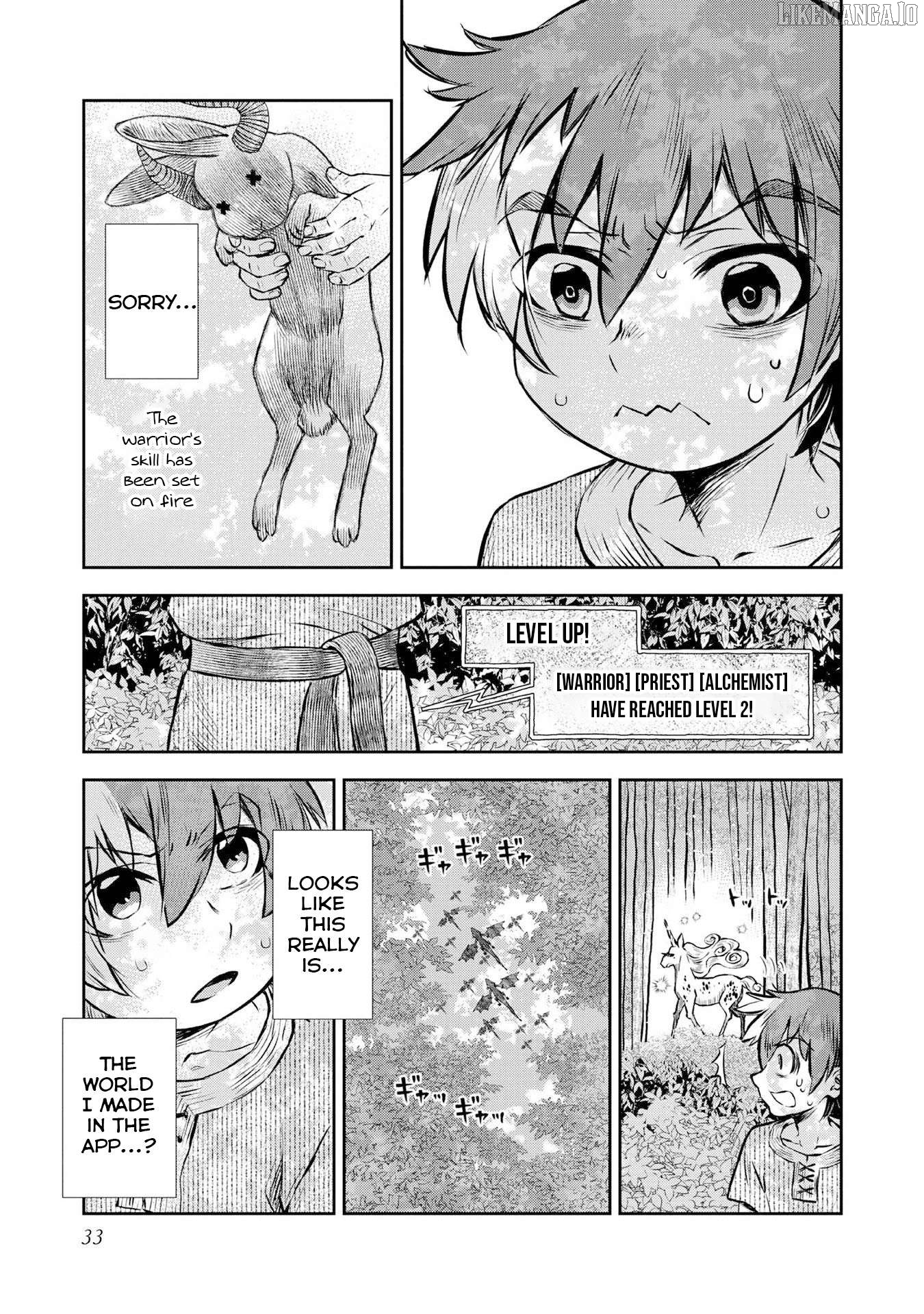 Isekai Souzou no Susume: Smartphone App de Wakusei wo Tsukutte Shimatta Ore wa Kami to Nari Sekai wo Meguru Chapter 1 - page 32