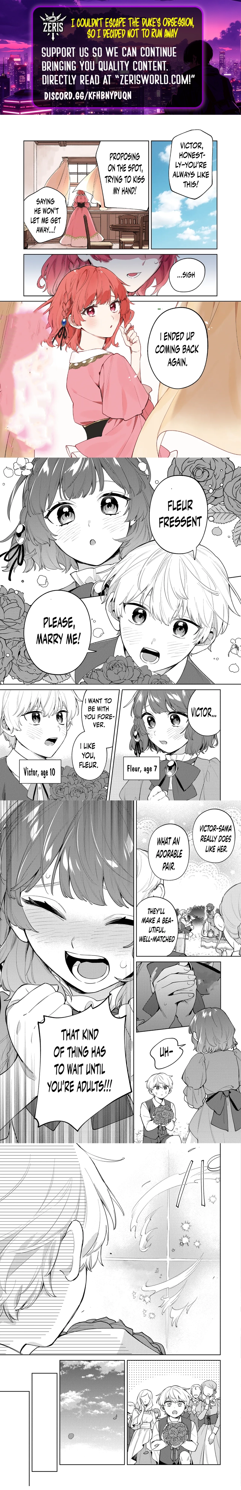 I Couldn’t Escape the Duke’s Obsession, So I Decided Not to Run Away Chapter 1 - page 1