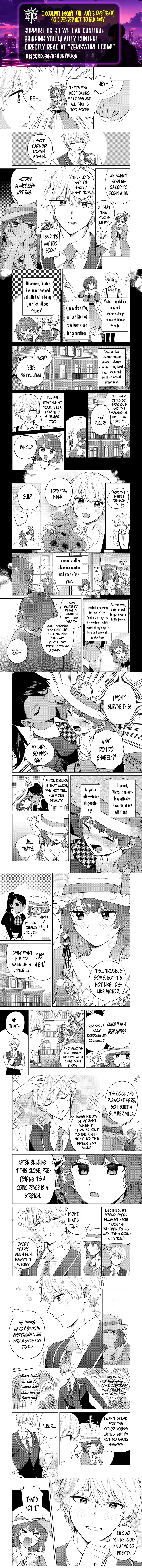 I Couldn’t Escape the Duke’s Obsession, So I Decided Not to Run Away Chapter 1.2 - page 1