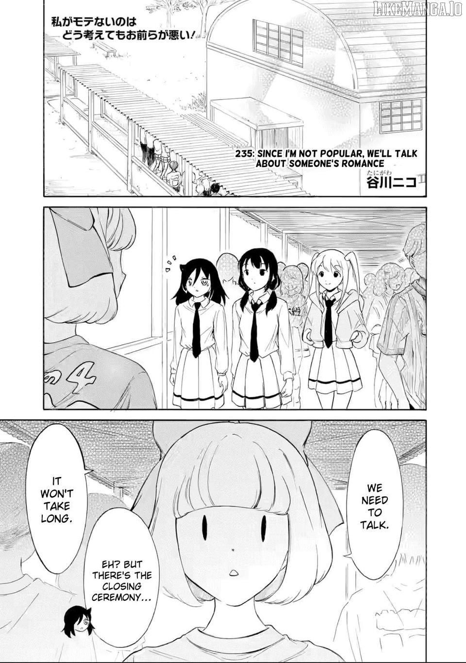 It's Not My Fault That I'm Not Popular! Chapter 235 - page 1