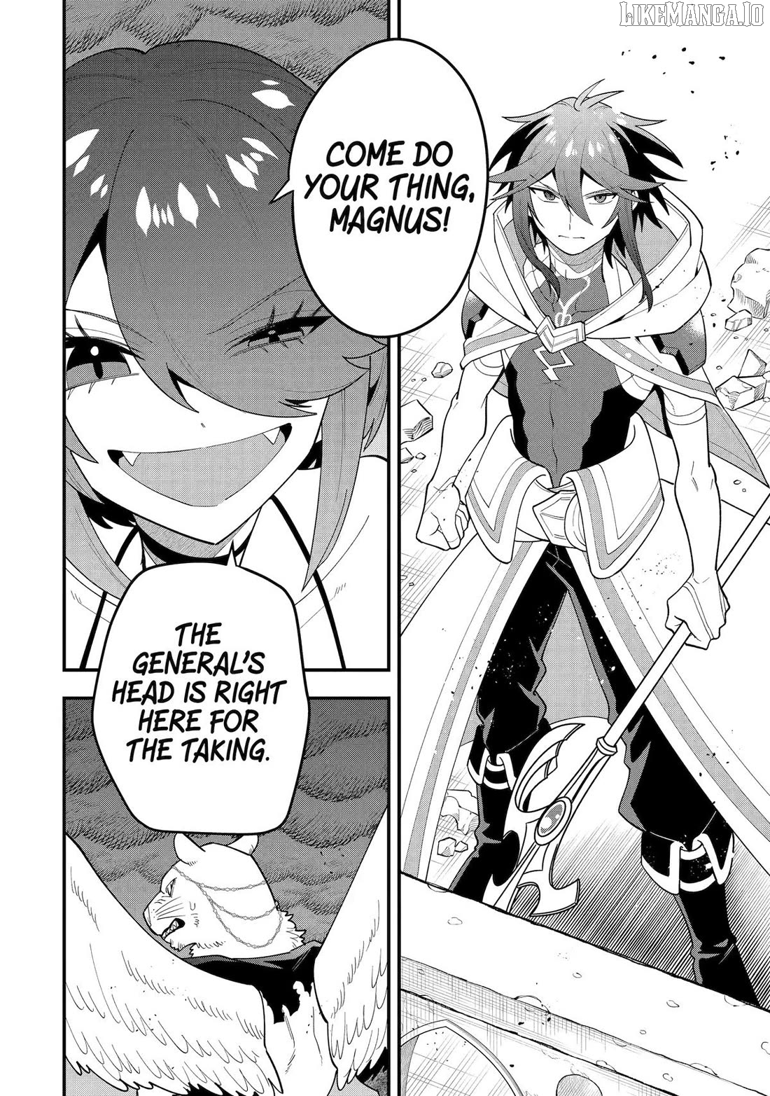 Kouryakuhon o Kushi Suru Saikyou no Mahoutsukai ~< Meirei sa Sero > to wa Iwa Senai Oreryuu Mao Tobatsu Saizen Ruuto ~ Chapter 69 - page 28