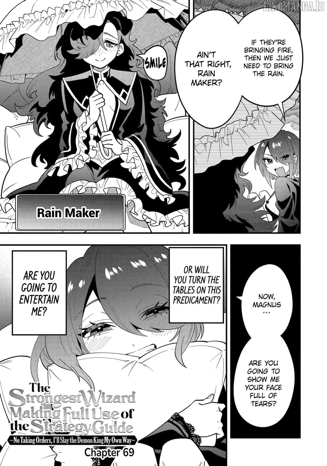 Kouryakuhon o Kushi Suru Saikyou no Mahoutsukai ~< Meirei sa Sero > to wa Iwa Senai Oreryuu Mao Tobatsu Saizen Ruuto ~ Chapter 69 - page 3