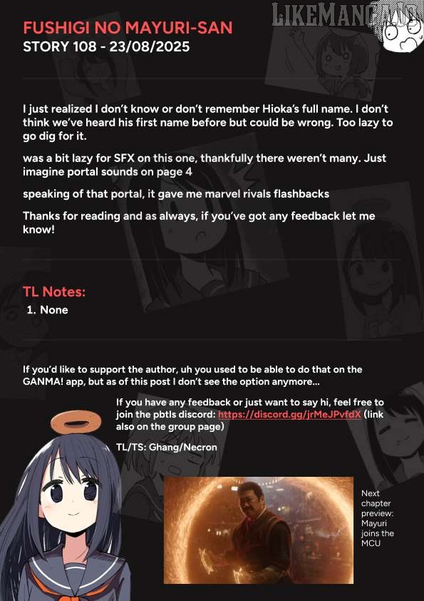 Fushigi no Mayuri-san Chapter 108 - page 5