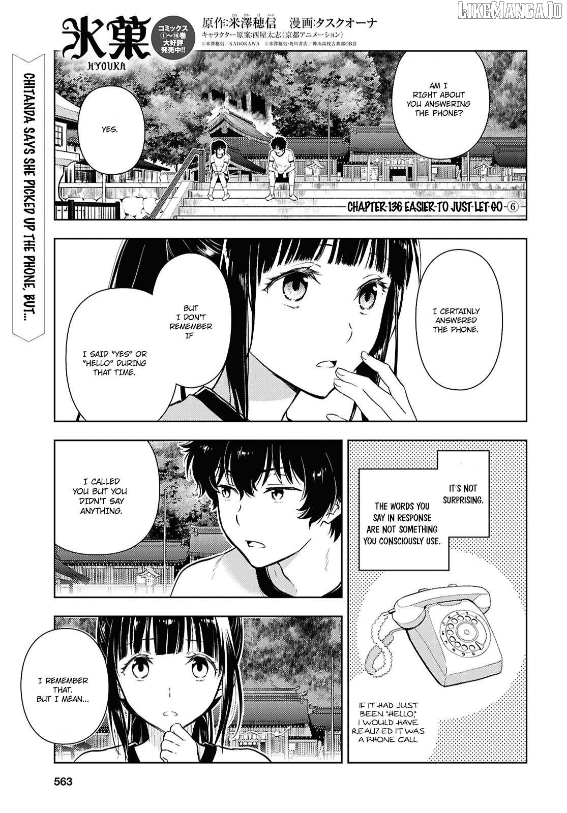 Hyouka - Manga Chapter 136 - page 1