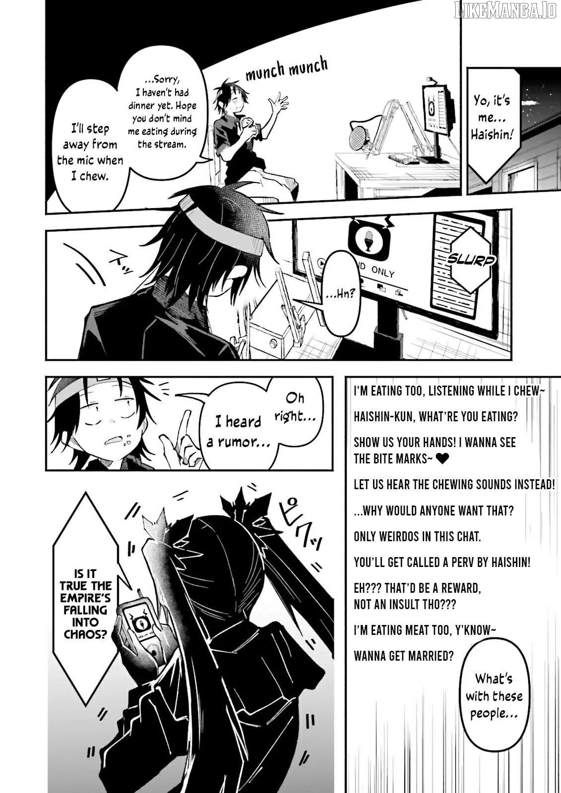 Isekai De Haishin Katsudou Wo Shitara Tairyou No Yandere Shinja Wo Umidashite Shimatta Ken Chapter 54.2 - page 2