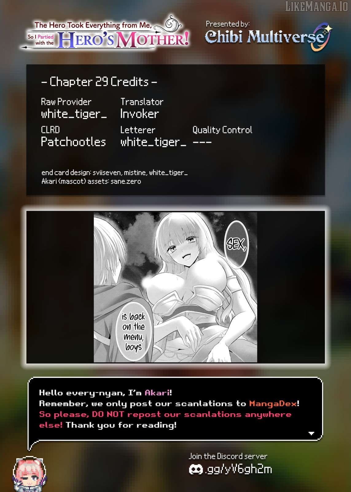 The Hero Took Everything from Me, So I Partied with the Hero’s Mother! Chapter 29 - page 29
