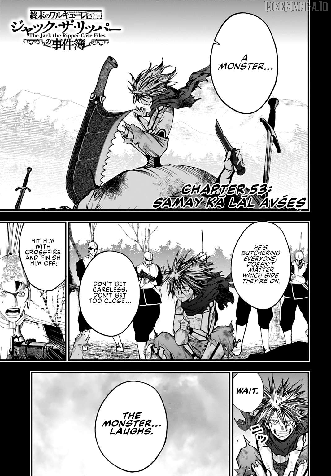 Shuumatsu no Valkyrie Kitan – Jack the Ripper no Jikenbo Chapter 53 - page 1