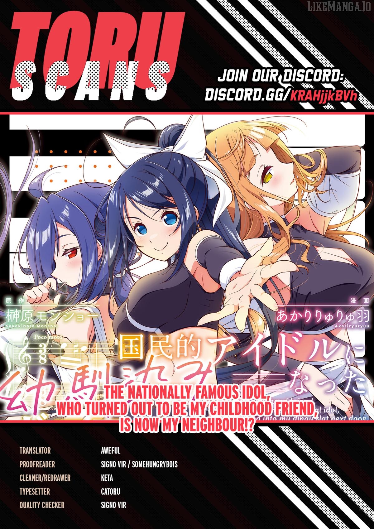 The Nationally Famous Idol, Who Turned Out To Be My Childhood Friend, Is Now My Neighbour Chapter 14 - page 1