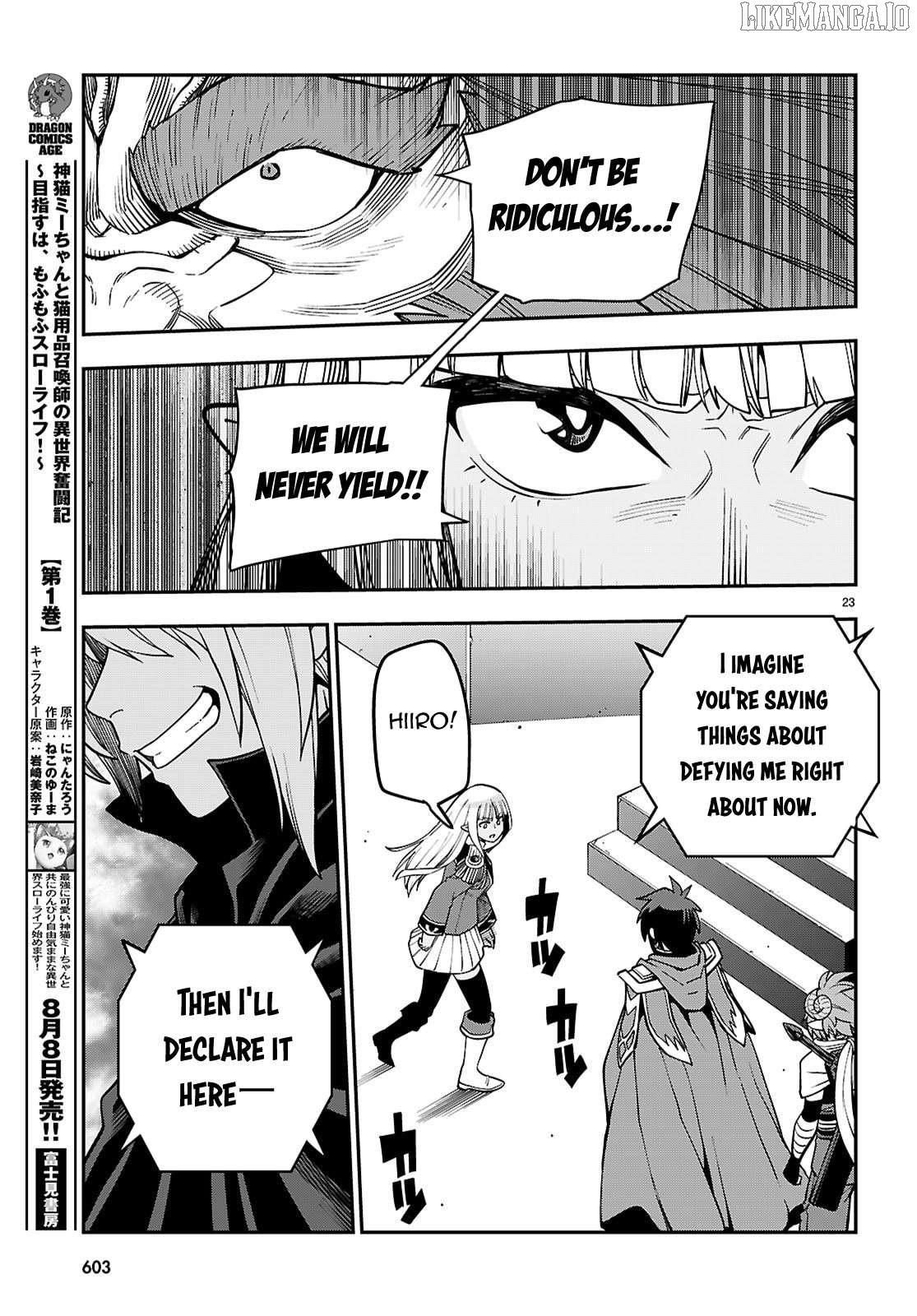 Konjiki no Moji Tsukai - Yuusha Yonin ni Makikomareta Unique Cheat Chapter 121 - page 23