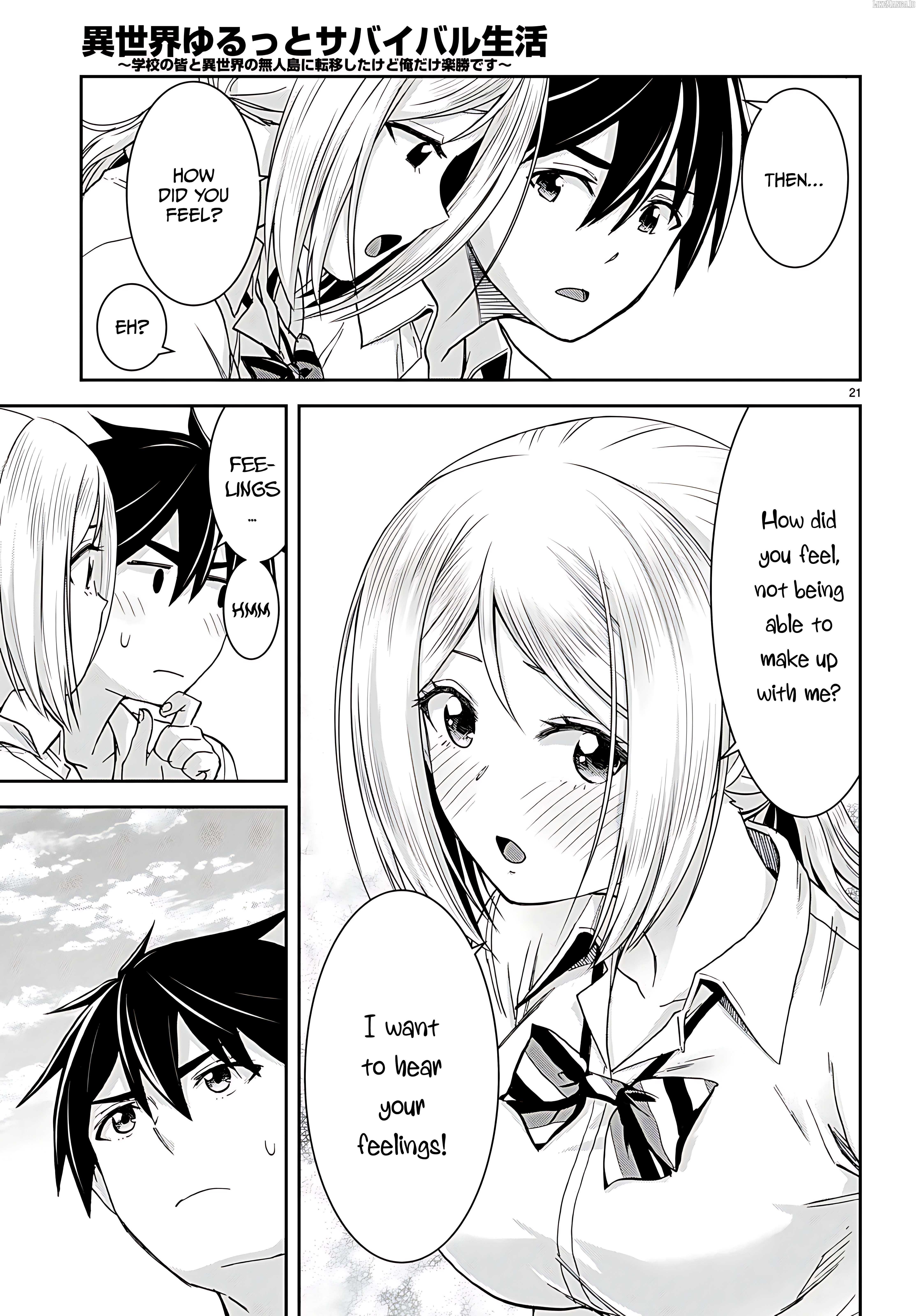 Isekai Yurutto Survival Seikatsu: Gakkou no Minna to Isekai no Mujintou ni Tenishitakedo Ore Dake Rakushou desu Chapter 38 - page 22