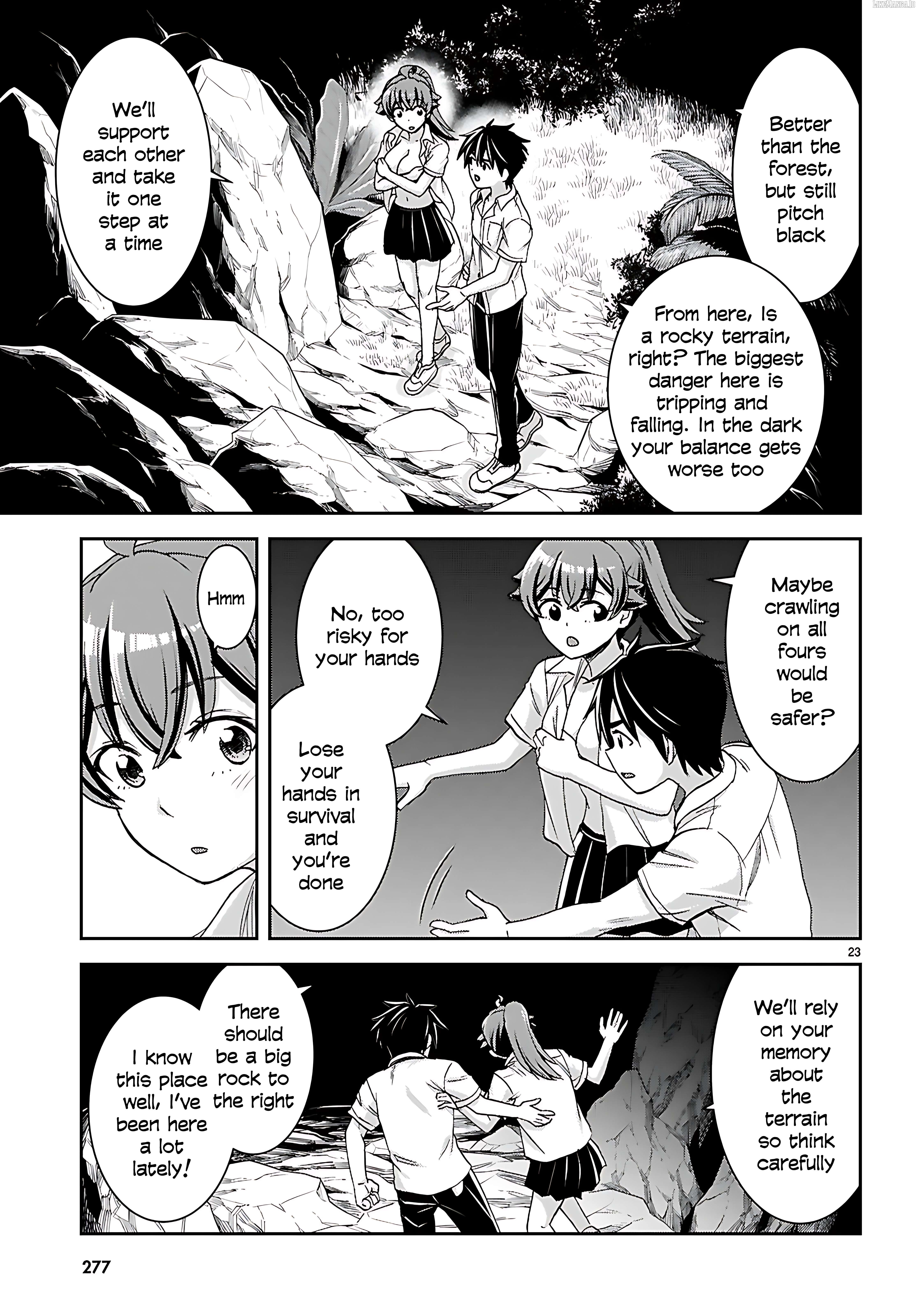 Isekai Yurutto Survival Seikatsu: Gakkou no Minna to Isekai no Mujintou ni Tenishitakedo Ore Dake Rakushou desu Chapter 39 - page 23