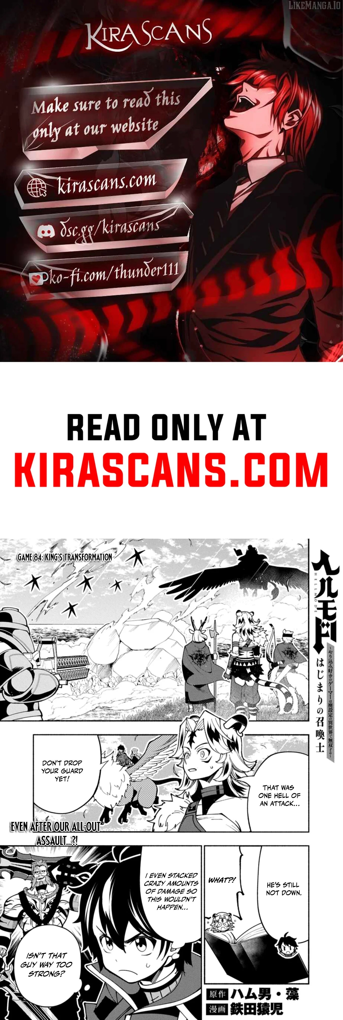 Hell Mode: Yarikomi Suki no Gamer wa Hai Settei no Isekai de Musou Suru Chapter 84.1 - page 1