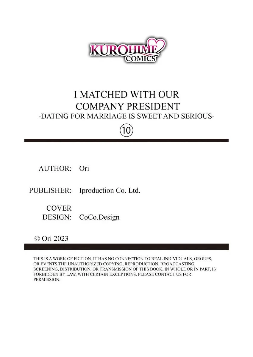 I Matched With Our Company President -Dating For Marriage Is Sweet And Serious- Chapter 10 - page 27