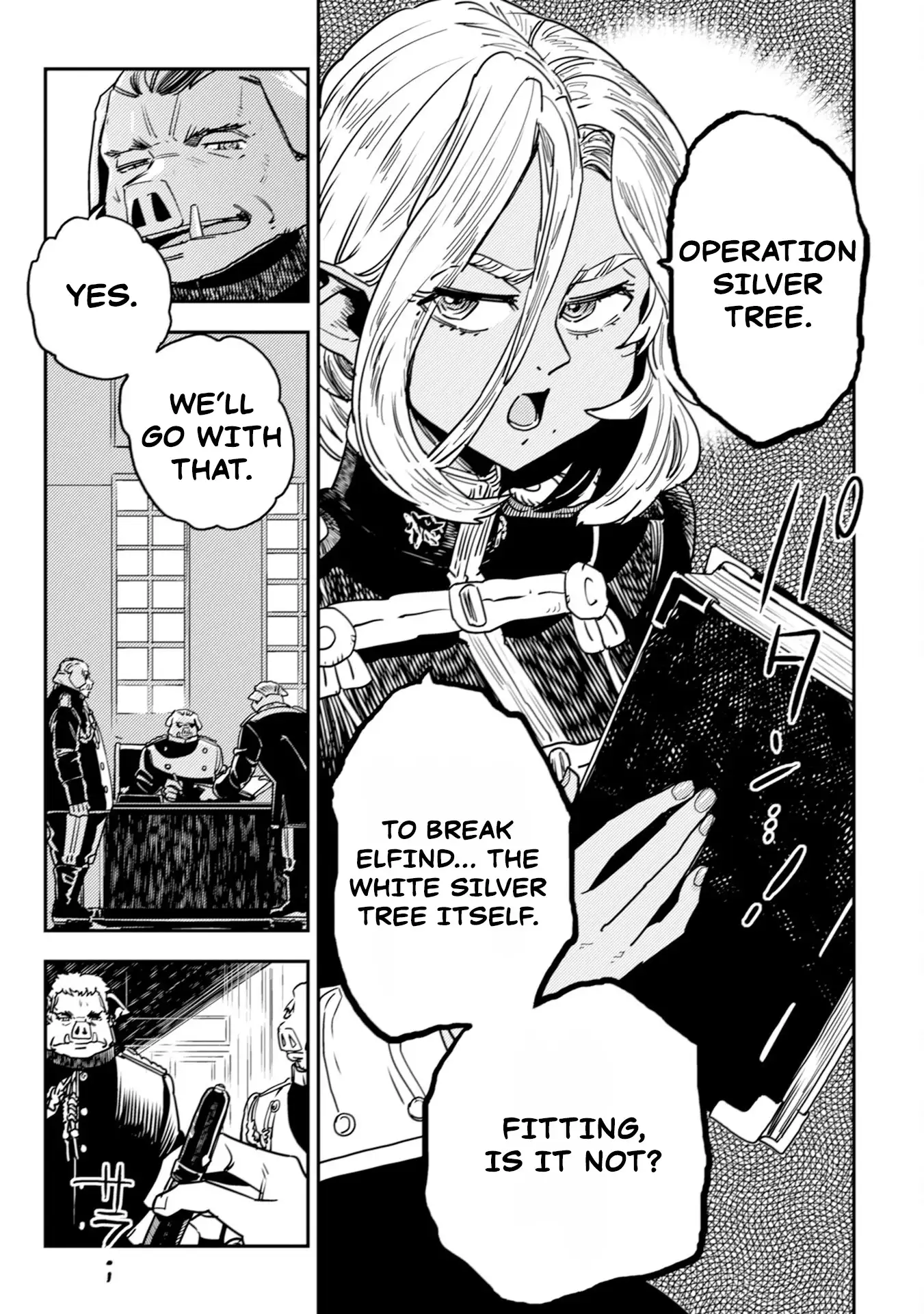 Orcsen Oukokushi – Yaban na Ooku no Kuni wa, Ikanishite Heiwa na Elf no Kuni wo Yakiharau ni Itatta ka Chapter 10 - page 11