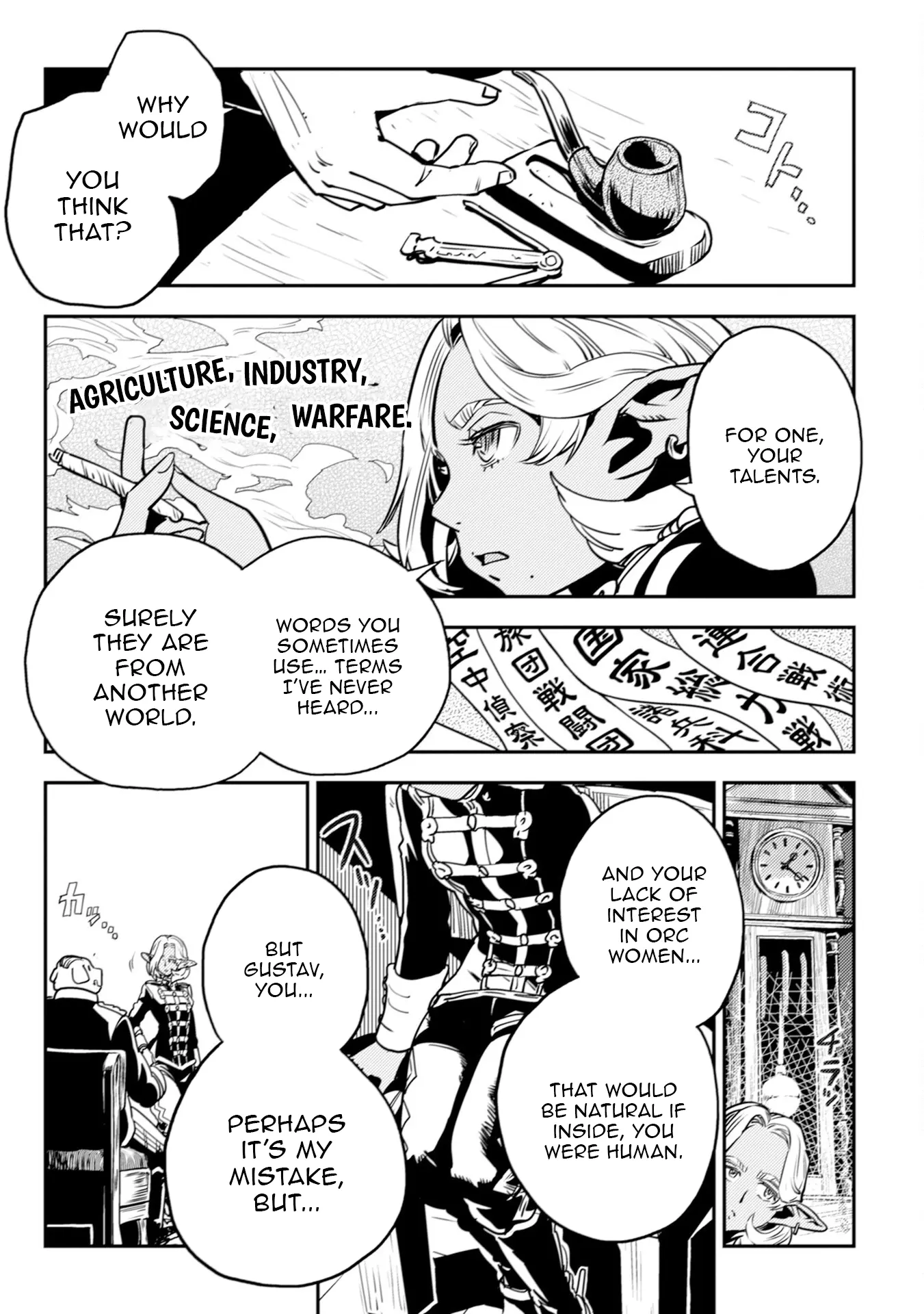 Orcsen Oukokushi – Yaban na Ooku no Kuni wa, Ikanishite Heiwa na Elf no Kuni wo Yakiharau ni Itatta ka Chapter 7 - page 45