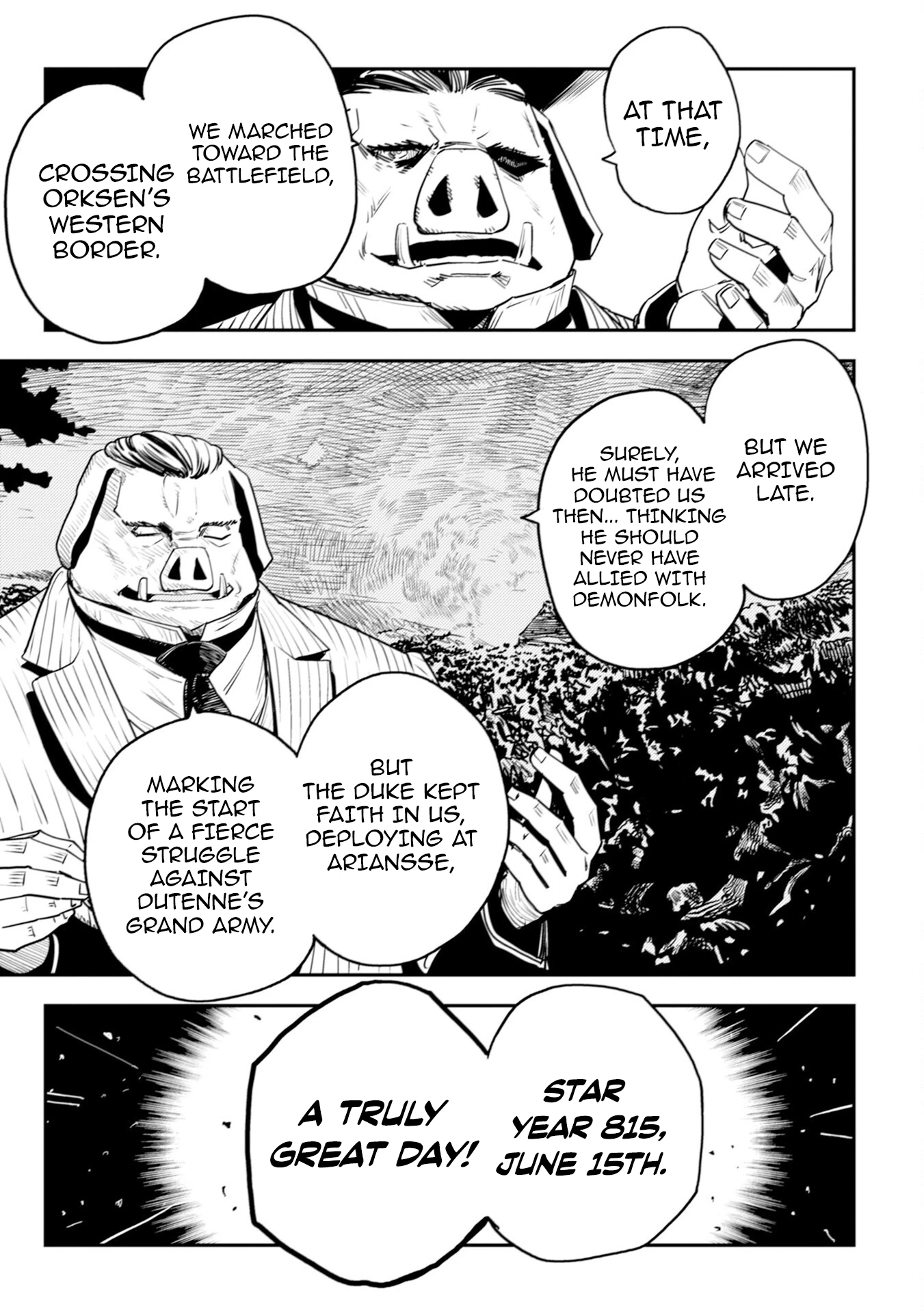 Orcsen Oukokushi – Yaban na Ooku no Kuni wa, Ikanishite Heiwa na Elf no Kuni wo Yakiharau ni Itatta ka Chapter 8 - page 13
