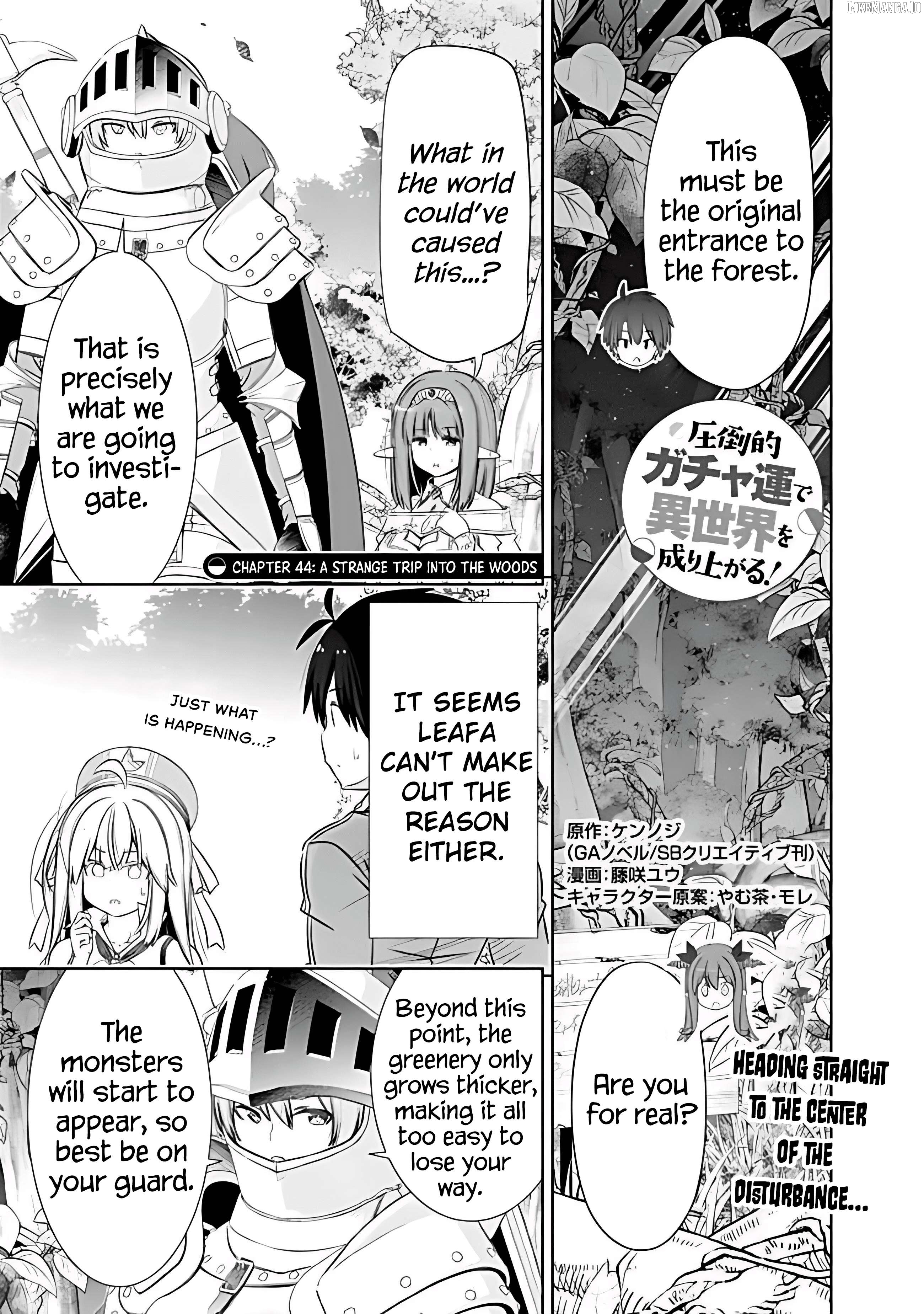 Attouteki Gacha Un De Isekai O Nariagaru! Chapter 44 - page 1