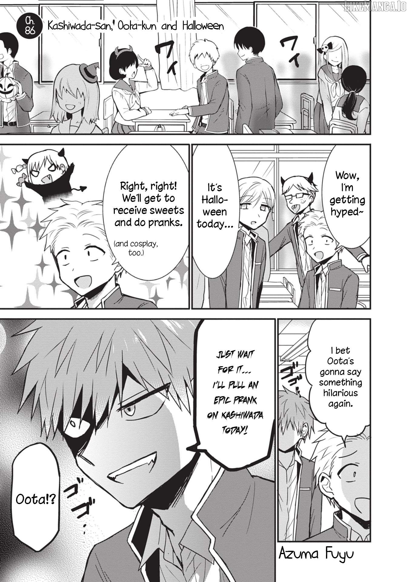 Expressionless Kashiwada-San And Emotional Oota-Kun Chapter 86 - page 1