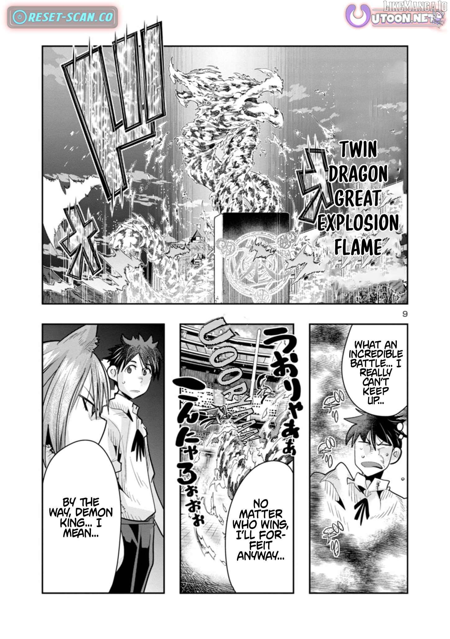Uchi no Deshi ga Itsu no Manika Jinrui Saikyou ni Natte-ite, Nan no Sainou Monai Shishou no Ore ga, Sore wo Koeru Uchuu Saikyou ni Go Nintei Sareteiru Kudan ni Tsuite Chapter 10.2 - page 9