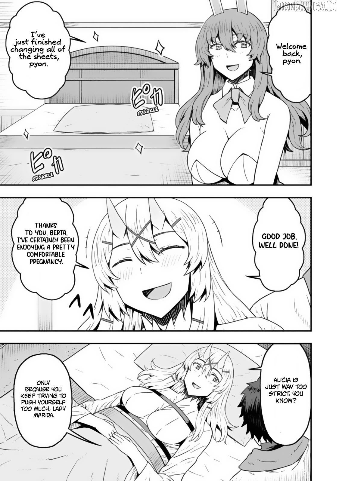 Isekai Saikyou no Yome desu ga, Yoru no Tatakai wa Ore no Hou ga Tsuyoi You desu ~Chiryaku o Ikashite Nariagaru Harem Senki~ Chapter 24 - page 21