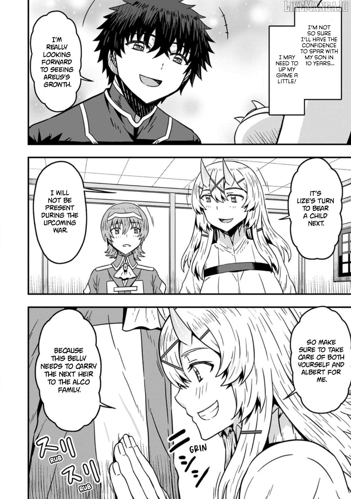 Isekai Saikyou no Yome desu ga, Yoru no Tatakai wa Ore no Hou ga Tsuyoi You desu ~Chiryaku o Ikashite Nariagaru Harem Senki~ Chapter 25 - page 12