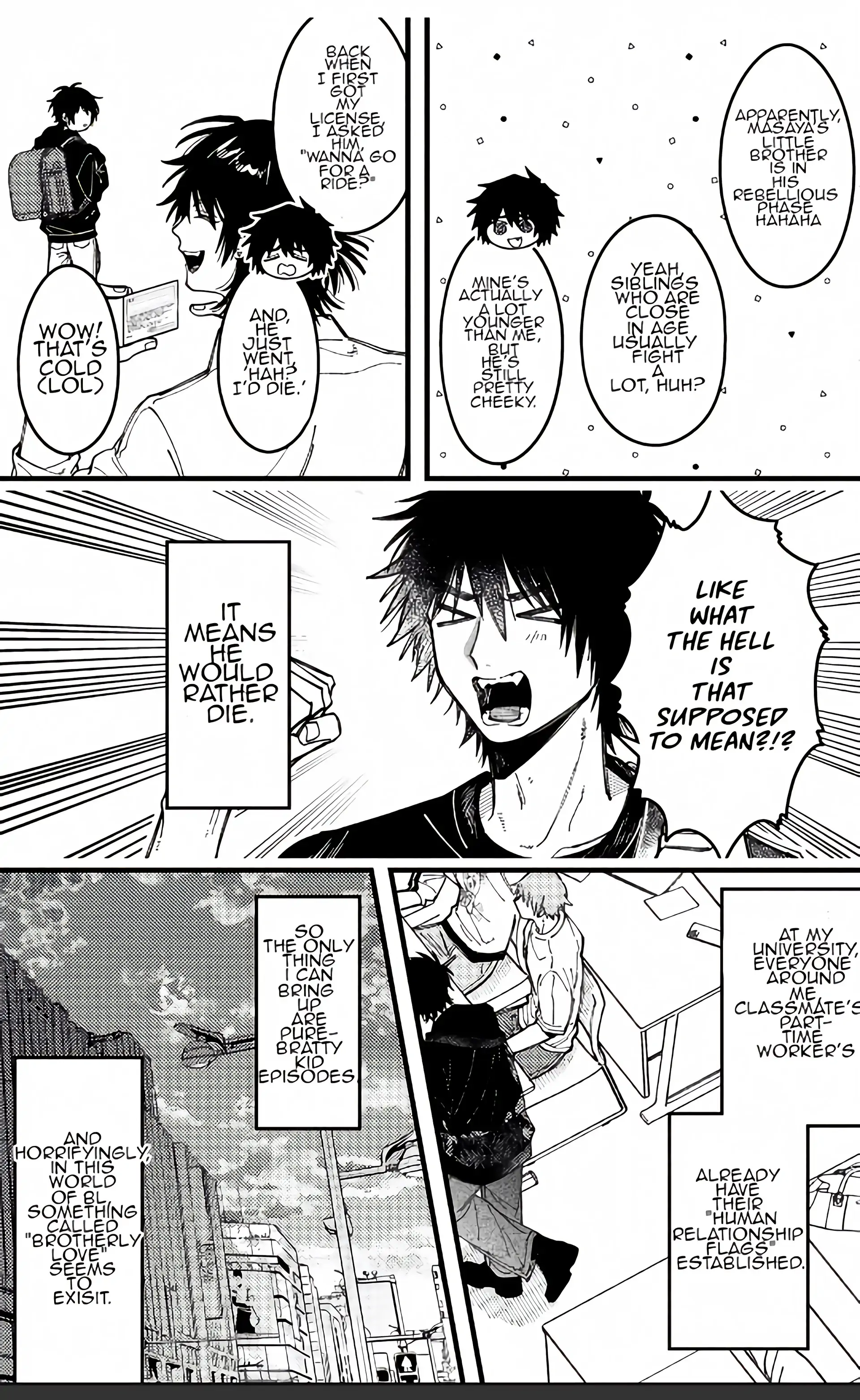 A World Where Everything Definitely Becomes BL vs. The Man Who Definitely Doesn't Want To Be In A BL Chapter 94 - page 2