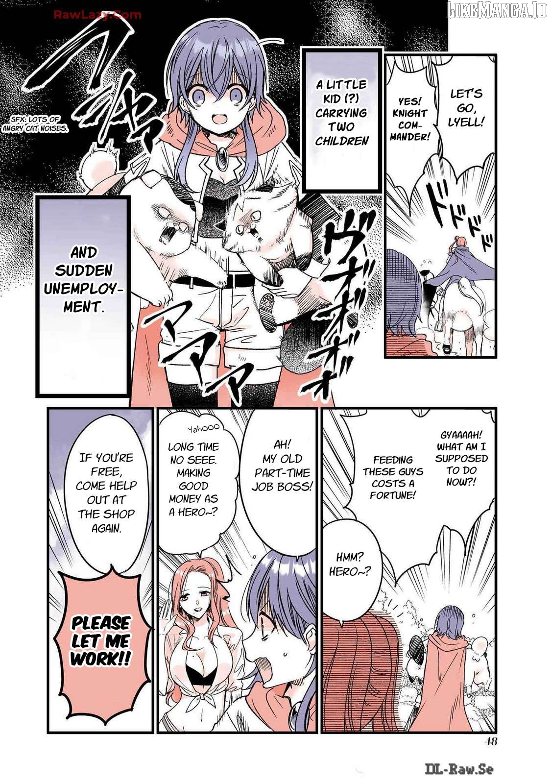 A story about a cat reincarnated in a different world where there are no cats. Chapter 33 - page 2