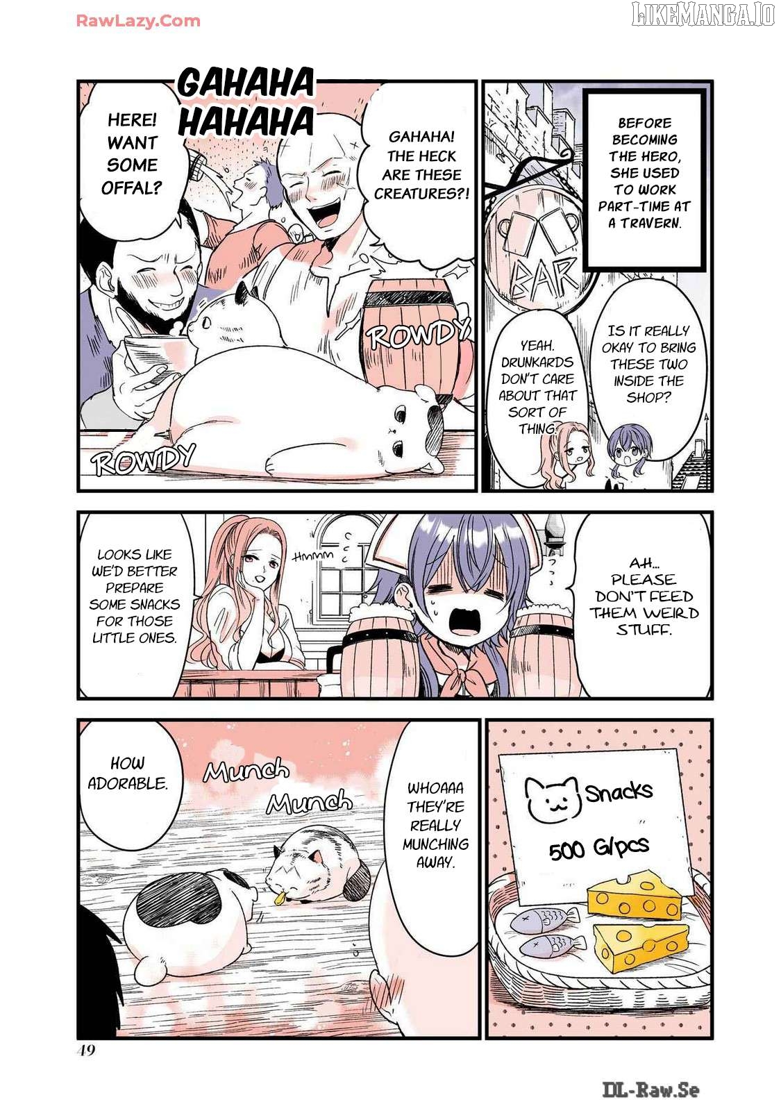 A story about a cat reincarnated in a different world where there are no cats. Chapter 33 - page 3