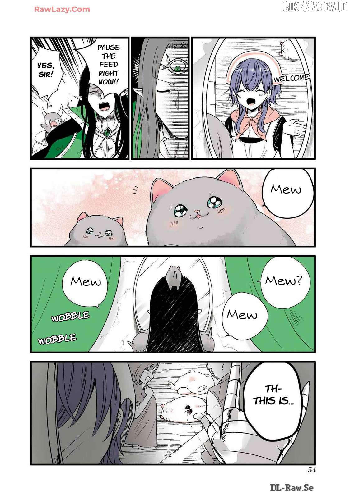A story about a cat reincarnated in a different world where there are no cats. Chapter 34 - page 2