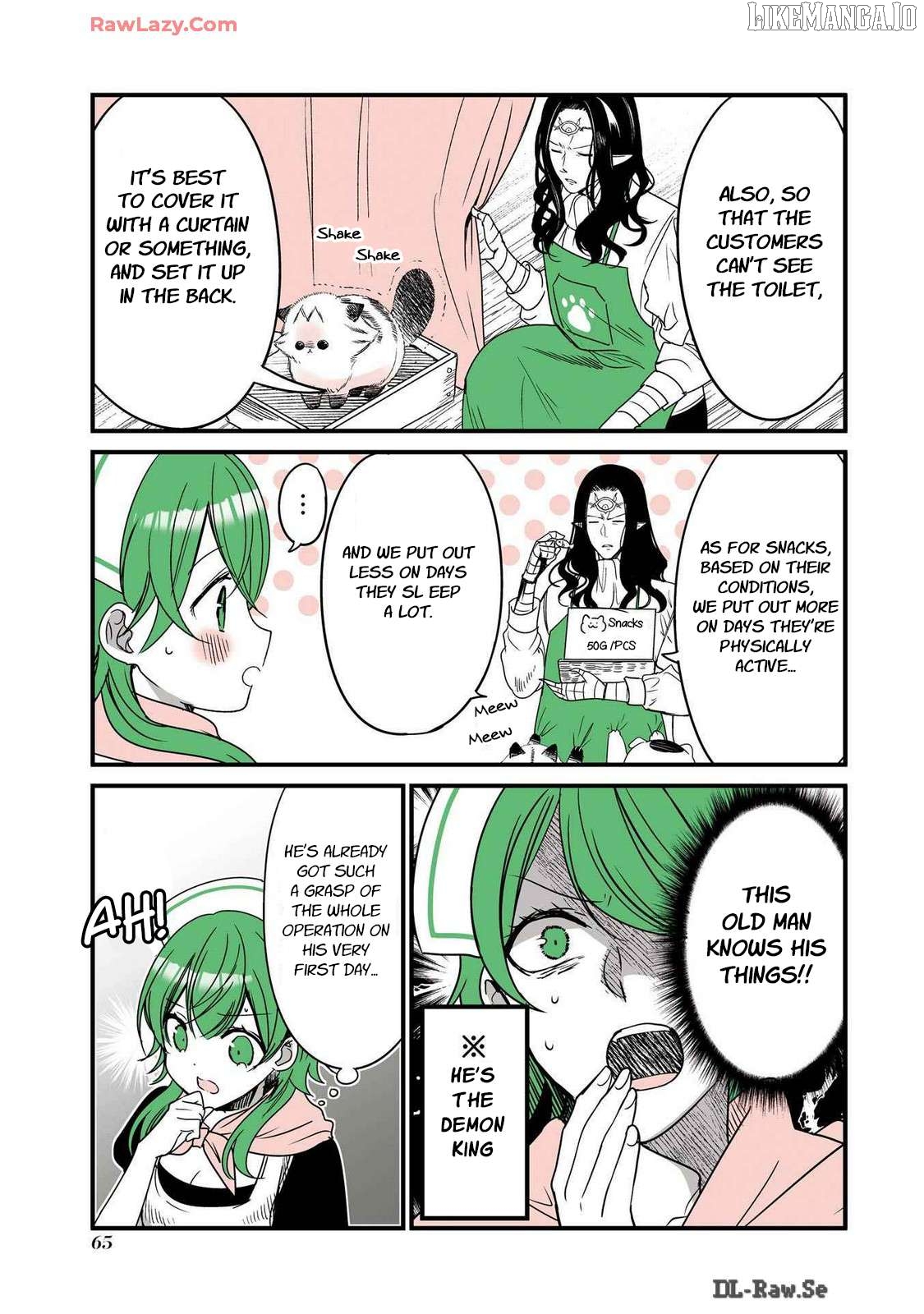 A story about a cat reincarnated in a different world where there are no cats. Chapter 36 - page 3