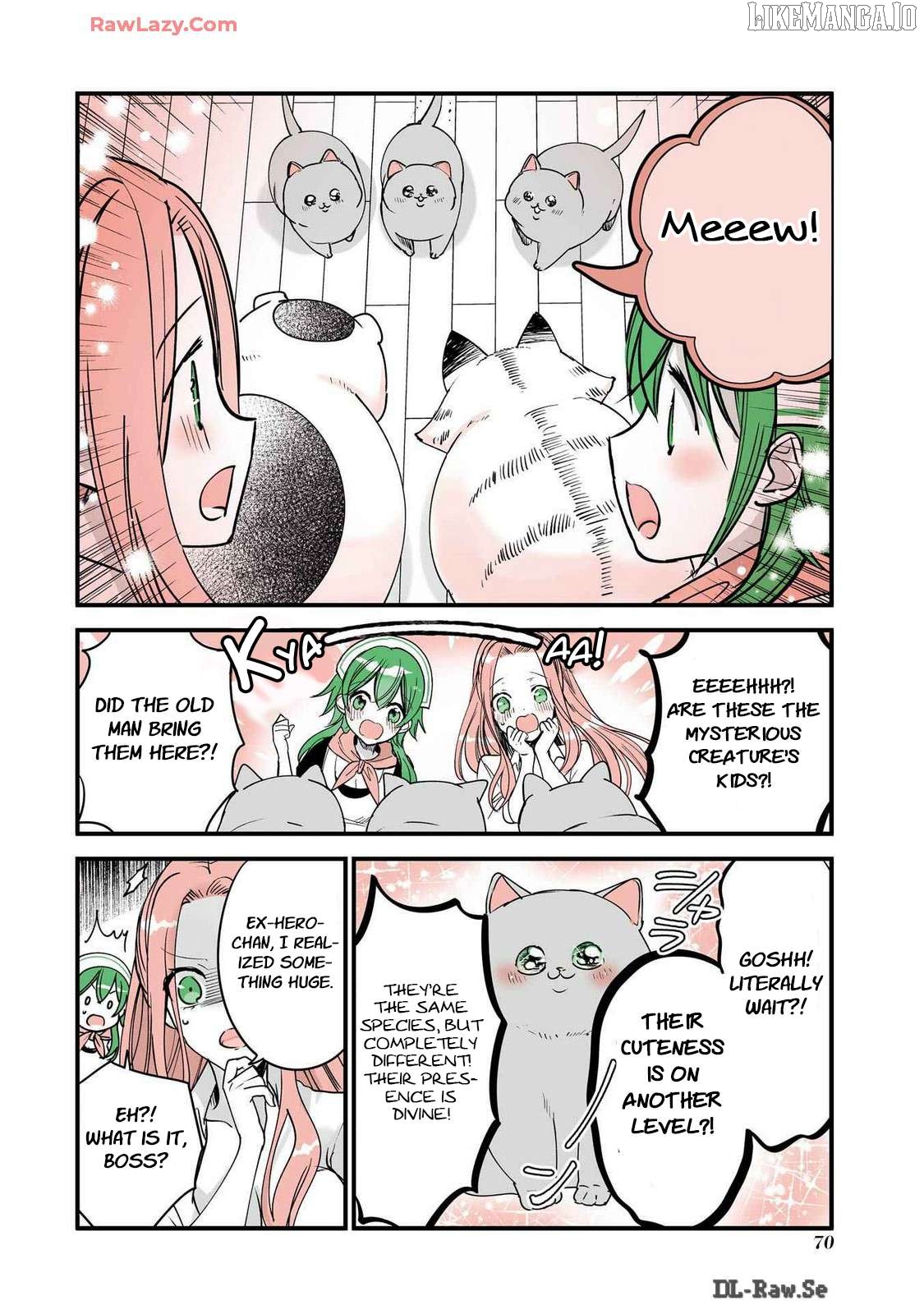 A story about a cat reincarnated in a different world where there are no cats. Chapter 37 - page 2