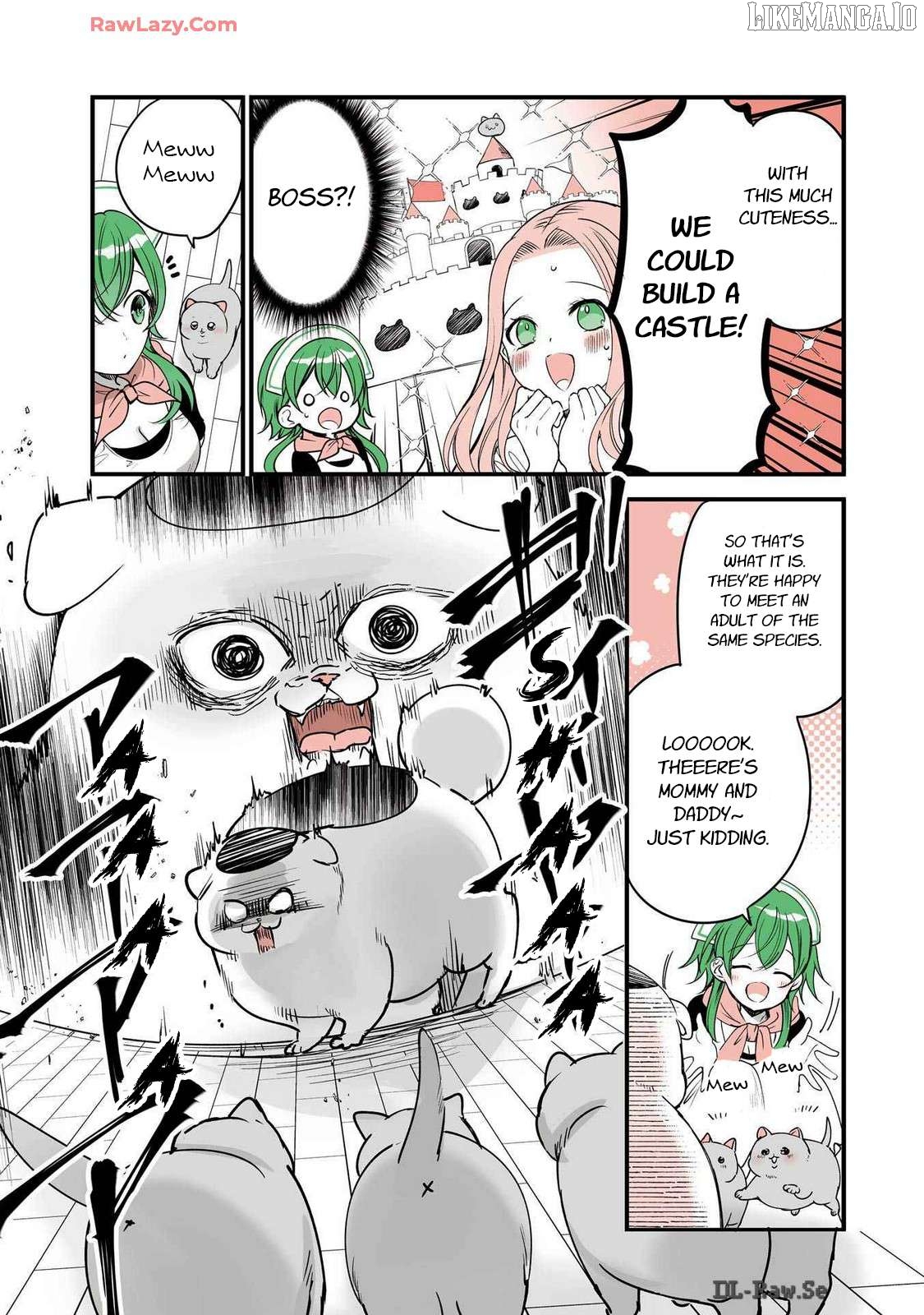 A story about a cat reincarnated in a different world where there are no cats. Chapter 37 - page 3