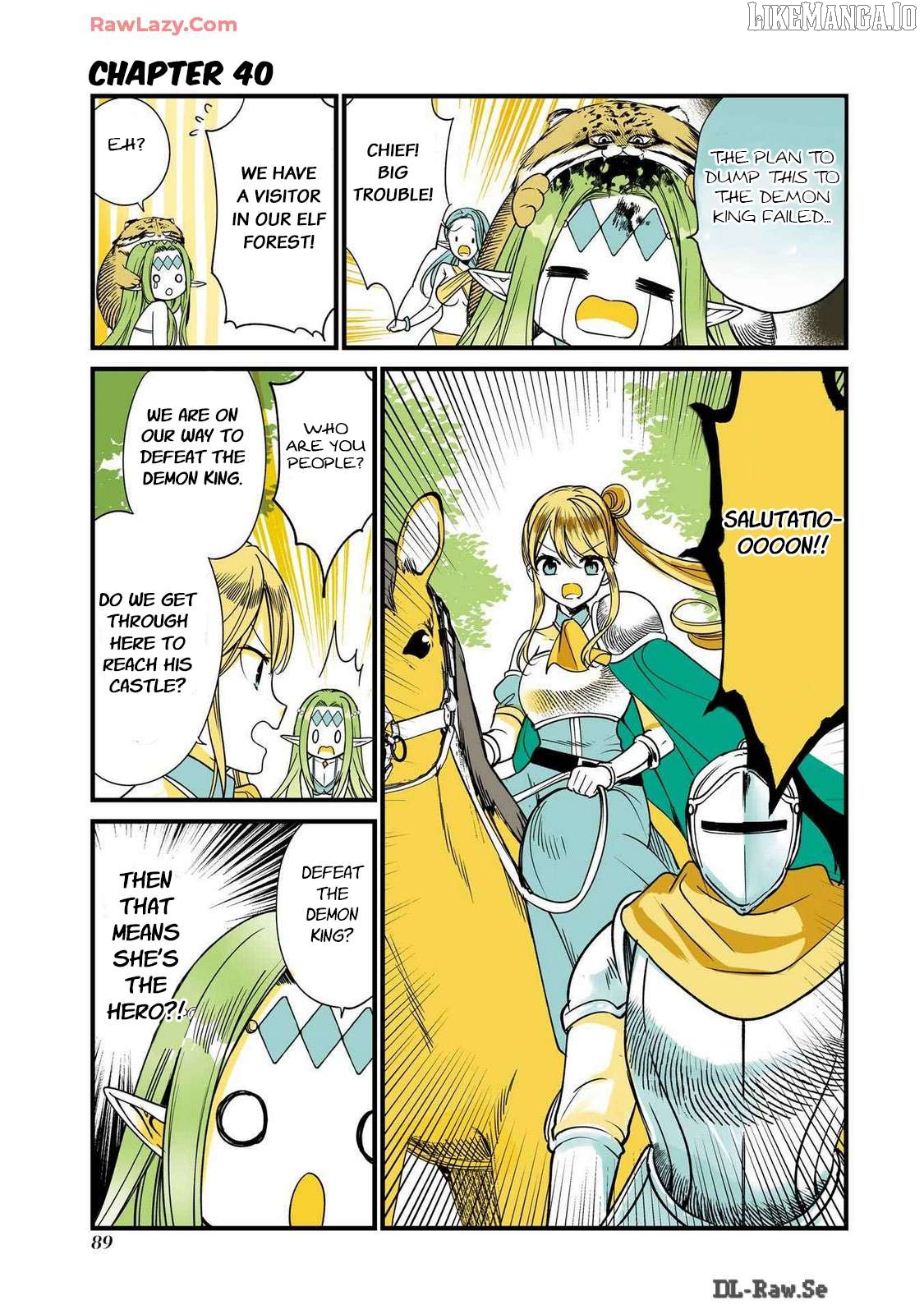 A story about a cat reincarnated in a different world where there are no cats. Chapter 40 - page 1