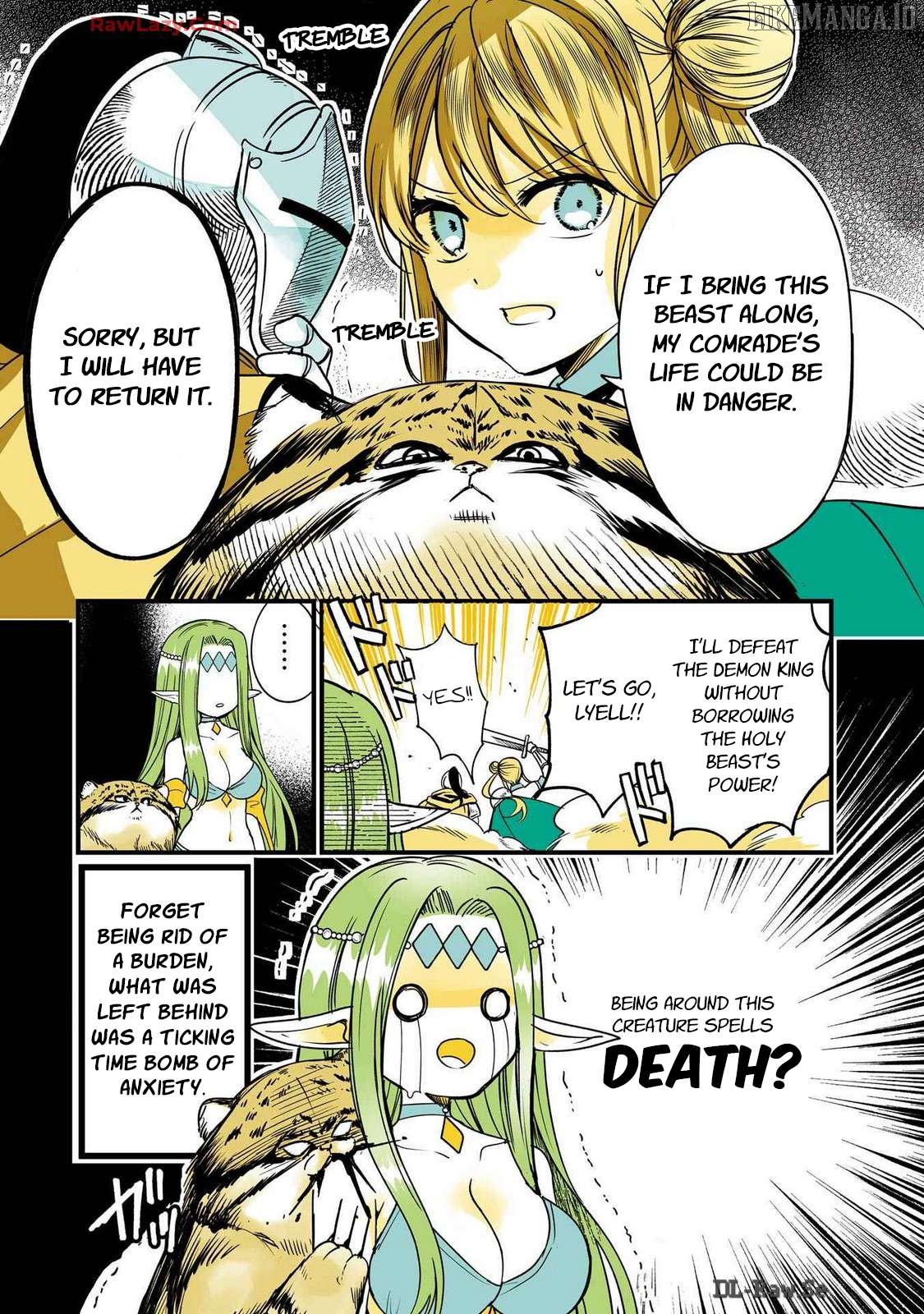 A story about a cat reincarnated in a different world where there are no cats. Chapter 40 - page 4