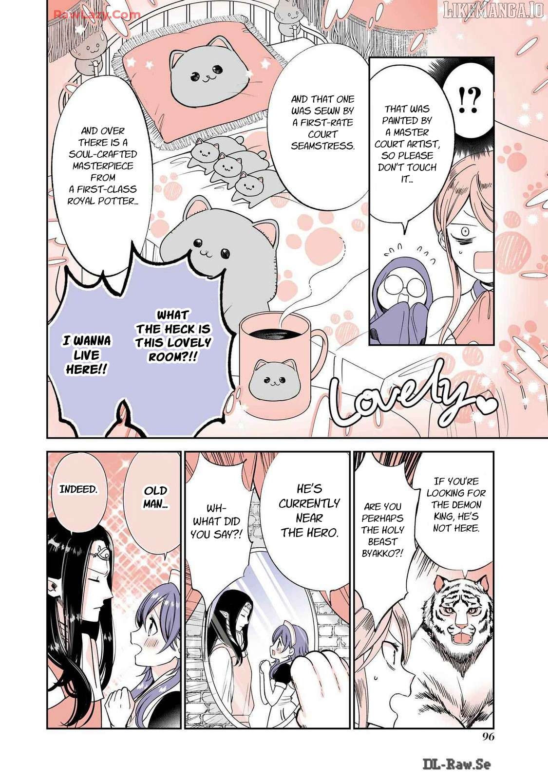 A story about a cat reincarnated in a different world where there are no cats. Chapter 41 - page 2
