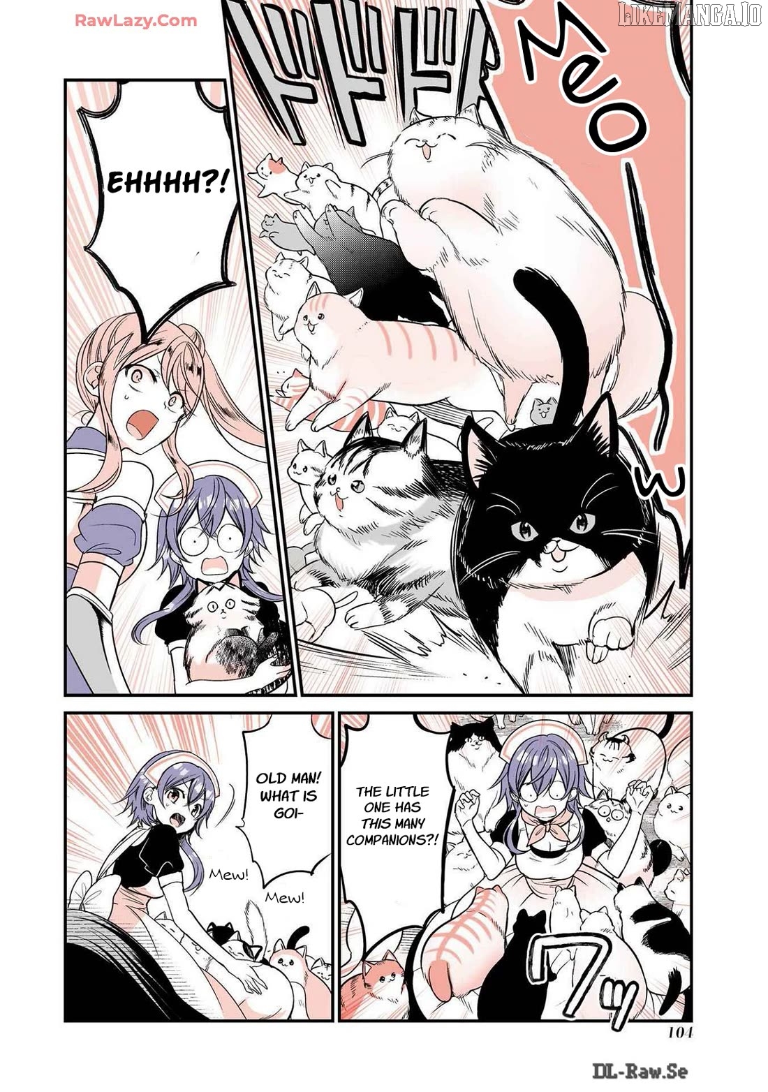 A story about a cat reincarnated in a different world where there are no cats. Chapter 42 - page 2