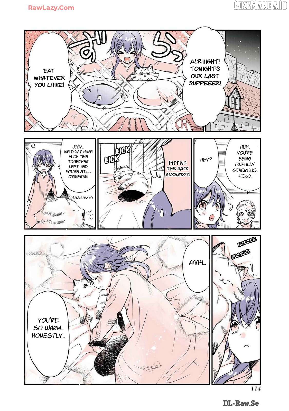 A story about a cat reincarnated in a different world where there are no cats. Chapter 43 - page 2