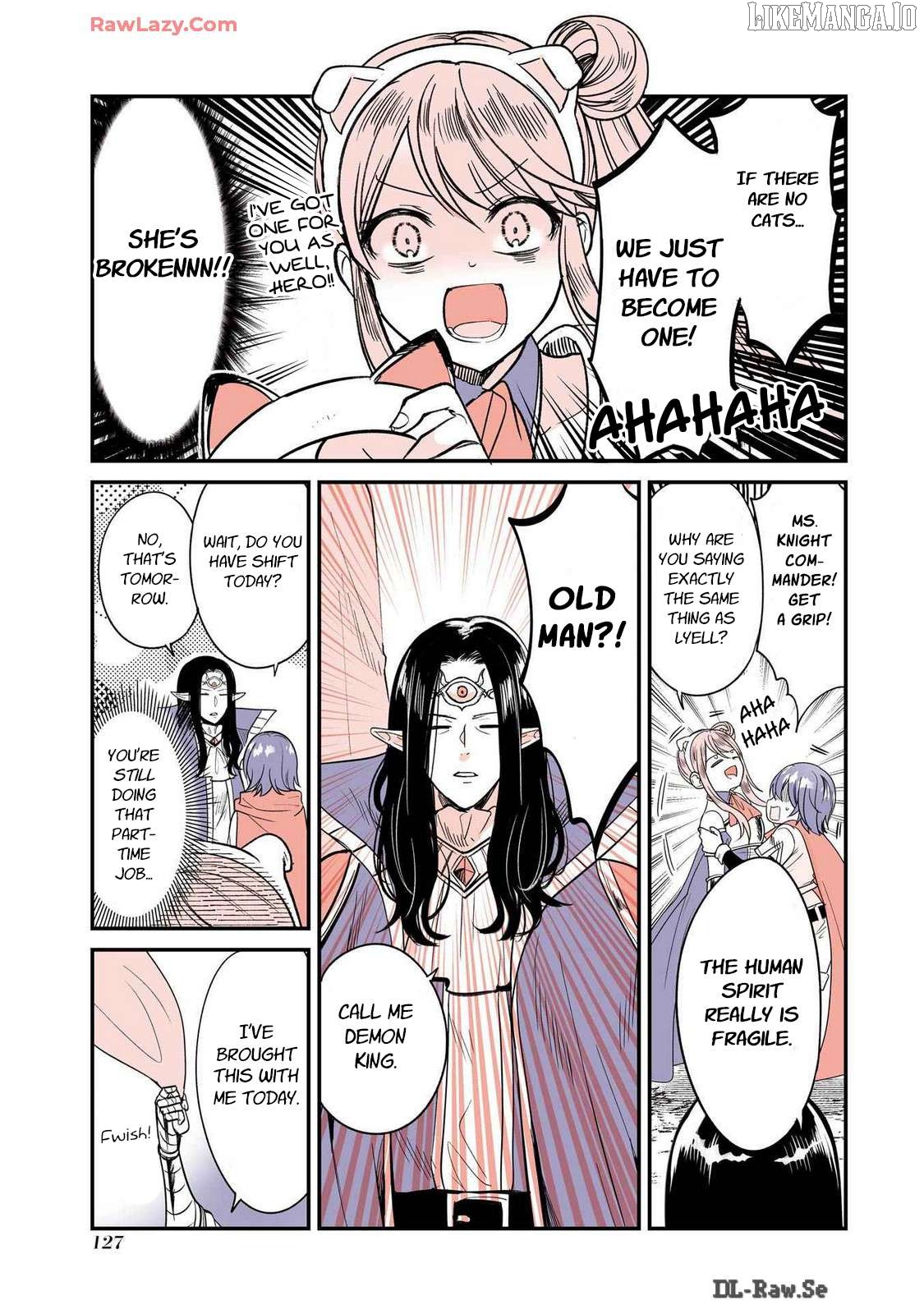 A story about a cat reincarnated in a different world where there are no cats. Chapter 44 - page 3